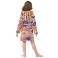 thumbnail image 6 of DIXRUYEE Bathrobes Belt Hooded Love Blooms Creative Pattern, 6 of 8