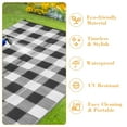 thumbnail image 5 of Studyset Outdoor Rug 8x10 Waterproof Outdoor Rug Indoor Outdoor Plastic Straw Rug Large Outdoor Patio Rug Reversible Rug Modern Checkered Mat for Picnic Porch RV Deck Camping Backyard, 5 of 9