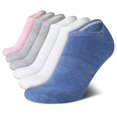 thumbnail image 1 of Calcetines Tommy Hilfiger de corte bajo, 6 unidades, para mujer, azules, tallas 4-10, 1 of 6