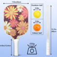 thumbnail image 4 of Pickleball Paddles Set Of 2, Fiberglass Surface, Daisy Floral Print, 4 Balls & Bag, 4 of 5