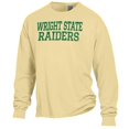 thumbnail image 2 of Men's ComfortWash Vegas Gold Wright State Raiders Stack Garment Dyed Long Sleeve T-Shirt, 2 of 3