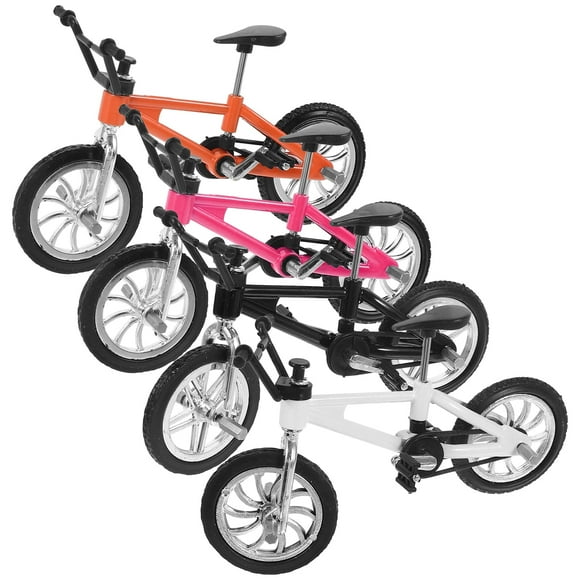 4 Pcs Mini Bike Kid Toys Kids+toys Model Dirt Bikes Alloy