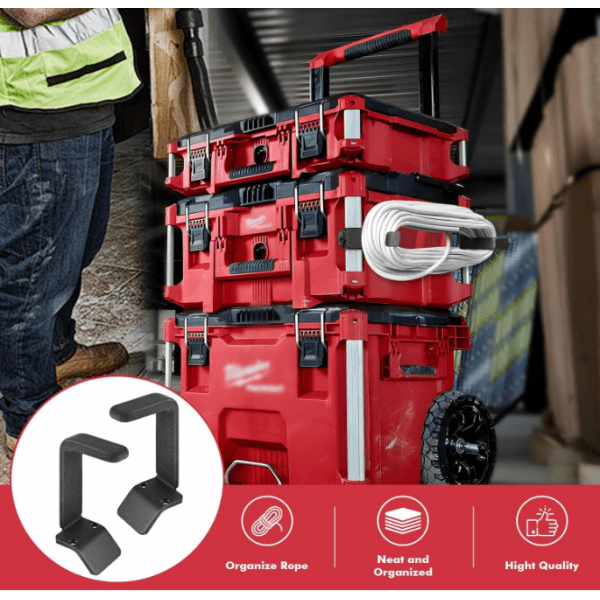 Kit de Soportes para Almacenamiento de Cables de Extensión para Caja de Herramientas, Clip para Gestión de Cables, Accesorios de Instalación Rápida, a