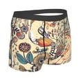 thumbnail image 4 of Uemuo Floral With Birds And Fantasy Flowers Pattern Men's Boxer Briefs,Trunk Anti-Chafing,Comfortable, Durable, and Stylish Underwear-XX-Large, 4 of 9