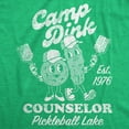 thumbnail image 2 of Mens Camp Dink Counselor Pickleball Lake T Shirt Funny Pickle Ball Lovers Joke Tee for Guys Graphic Tees, 2 of 9