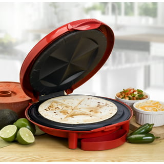  George Foreman Electric Quesadilla Maker, Red, GFQ001 10 Inch :  Home & Kitchen