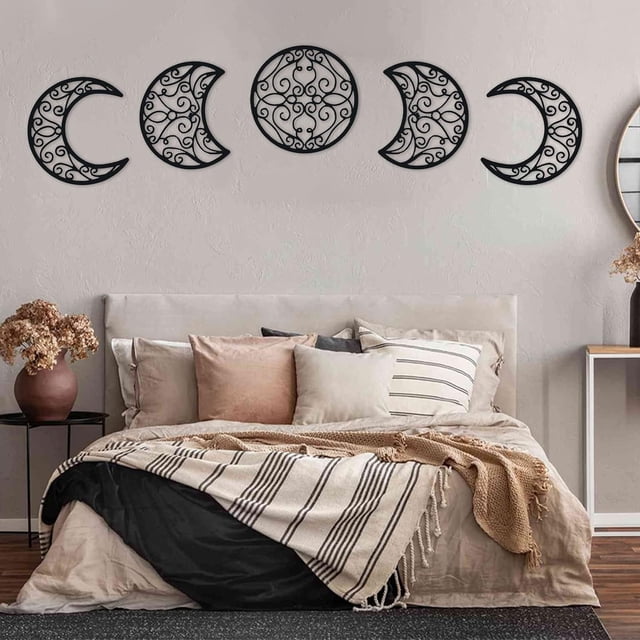 RKSTN the Hangings Decoration Wood Phase Wall Decoration Bohemian Bed Wall Decoration Bedroom - Living Room