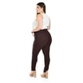 thumbnail image 3 of Pantalon con strech Roman Fashion / Tallas Extras, 030 (Cafe oscuro) cafe 38, 3 of 6