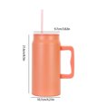thumbnail image 3 of Stainless Steel Travel Mug with Handle, 20 Ounce Vacuum Insulated Coffee Tumbler with Leak Proof Lid and Straw, Hot & Cold Retention for Commutes, Office Use, and Outdoor Activities, 3 of 8