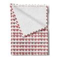 thumbnail image 2 of I Love You Soft Flannel Fleece Throw Blanket, Happy Valentine's Day in Hand Drawn Style Romance Relationship, Cozy Plush for Indoor and Outdoor Use, 50" x 60", Charcoal Grey Coral, by Ambesonne, 2 of 5