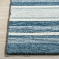 thumbnail image 3 of SAFAVIEH Metro Angela Striped Area Rug, Blue/Ivory, 6' x 6' Square, 3 of 8