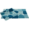 thumbnail image 4 of Chesapeake Pebbles 2 pc Arctic Blue Bath Rug Set (21"x34" & 24"x40"), 4 of 6