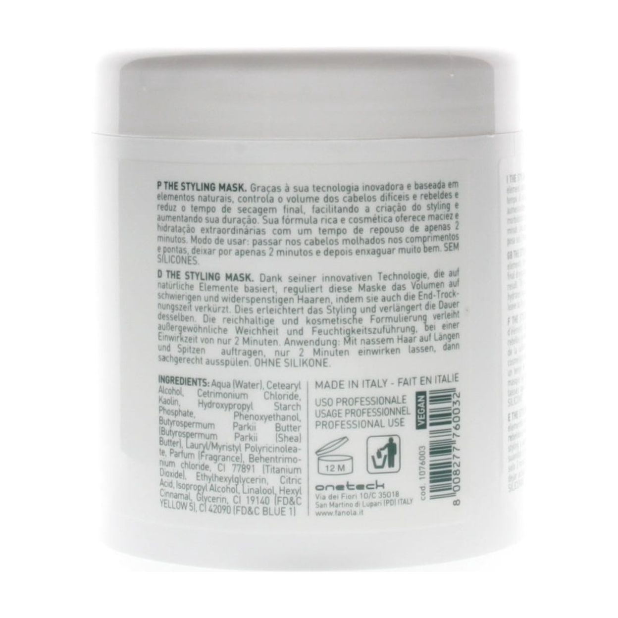 Fanola No More The Styling Mask 750ml/23.3oz