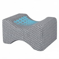 Memory Foam Knee Pillow, Knee Pillow for Side Sleepers, Leg Pillows for Sleeping Blood Circulation, Elevation Pillow for Spine Aligning, Sciatica, Back, Hip, Knee, Ankle Pain, Grey