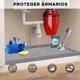 thumbnail image 3 of Tapete para Debajo del Fregadero, Silicona para Debajo del Fregadero de Cocina, Resistente al Agua Protector de Gabinete, Diseño de Borde, Fácil de Limpiar, Gris, 3 of 4