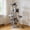 Gray, variant on Pefilos 74" Large Cat Tree Tower for Indoor Cats, Fat Cats with Big Hammock, Cat Climbing Tree with Scratching Posts, Condo House and Top Perch, Green