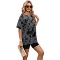thumbnail image 4 of Ronuti Womens Oversized Summer T Shirts Plus Size Batwing Cute Casual Tops Short Sleeves Fashion Workout Clothes, 4 of 7