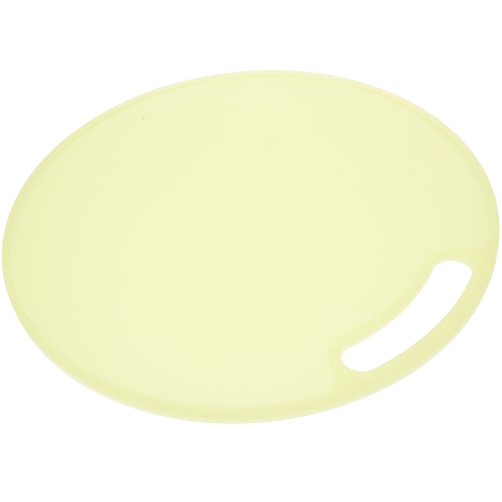 Tineasur Light Green Round Cutting Mat for Kitchen Cutting Made of Tough Reusable Plastic Material