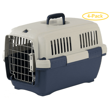 Marchioro Cayman Clipper Marchioro Clipper Cayman Dog Kennel - Blue Cayman 1 - Pets 7-22 lbs - (19.5L x 13W x 12.5H) - Pack of 4 ()