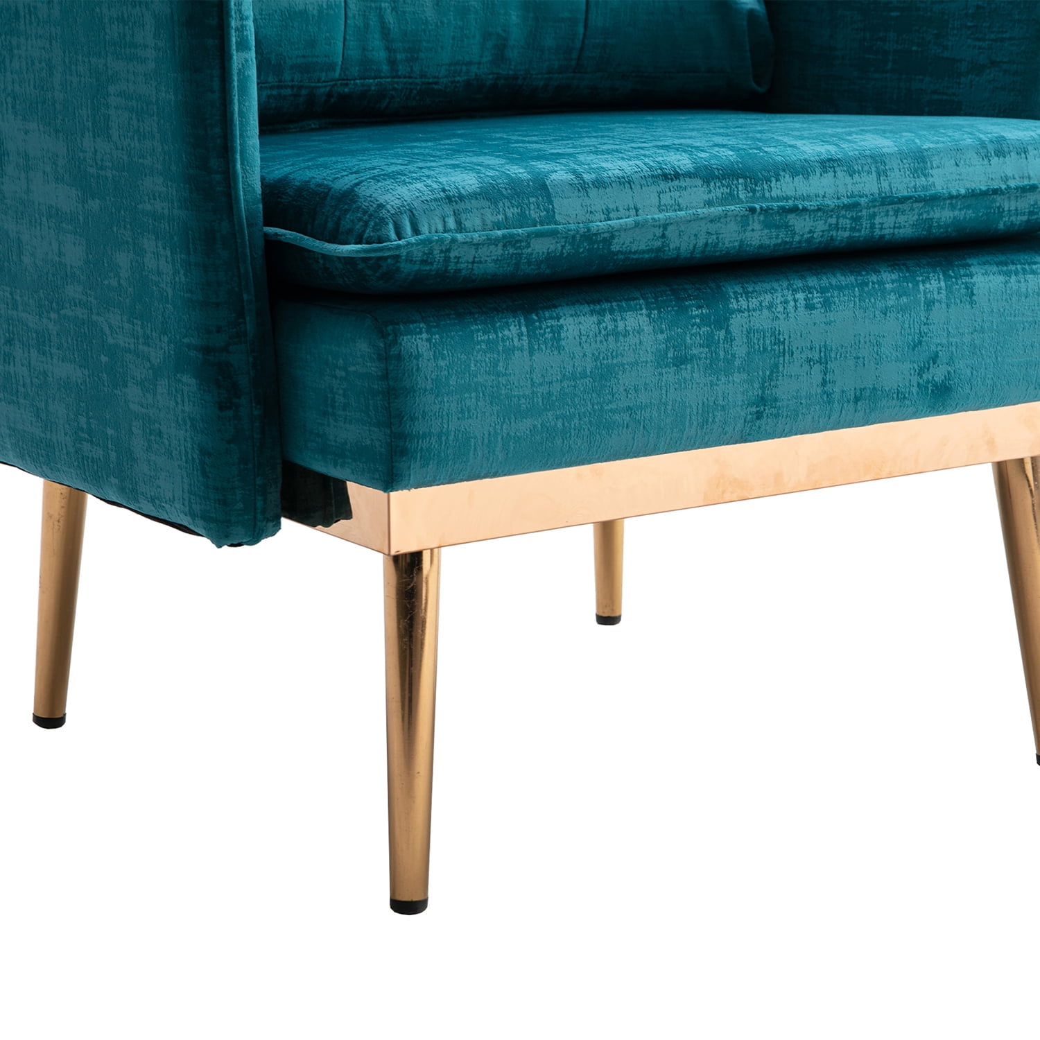 Kepooman Contemporary Lounge Chair, Leisure Sofa Chair with Armrests for Living Room, Bedroom, Blue - Green Kepooman Contemporary Lounge Chair, Leisure Sofa Chair with Armrests for Living Room, Bedroom, Blue - Green