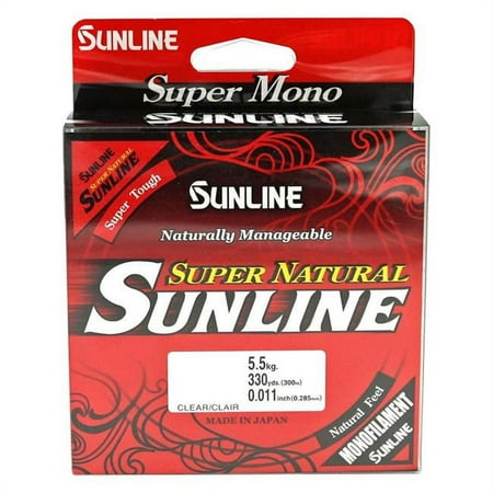 UPC: 0881879071656 | Sunline 63758742 Super Natural Monofilament Fishing Line 6 Lb 330 Yards Natural Clear Spool