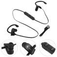 thumbnail image 4 of EeaseMX Auriculares estéreo universales con cable y gancho para la oreja, micrófono y botón multifunción (negro y gris), 4 of 7