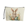 thumbnail image 2 of Amzcrzy Polyester Storage B Ag Easter Bunny Patterns Storage Bag Portable Makeup Bag Equipped with Antiskid Zipper and Handle Travel Small Item Storage Bag Easter Decorations. Storage Trunks & Bag, 2 of 7