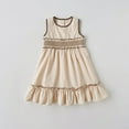thumbnail image 2 of MEZZALL Toddler Girls Sleeveless Solid Color Princess Dress Dance Party Dresses Clothes Lovely Baby Wear 5-6Y, 2 of 4