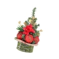 thumbnail image 3 of TISHITA Artificial Tabletop Christmas Tree Mini Xmas Tree Desk Christmas Tree Potted Plants for Party, Shelf, Indoor,Holiday,Birthday Red, 3 of 8