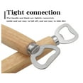 thumbnail image 5 of Moocorvic Bottle Openers , Wooden Handle Stainless Steel Beer Bottle Openers, Party Favors for Woman (5.51IN), 5 of 6