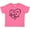 Hot Pink, variant on Inktastic I Love My Aunt and Uncle in Black Chalk Heart Boys or Girls Baby T-Shirt