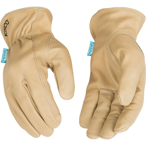 Kinco HydroFlector M Cowhide Leather Lined Tan Gloves