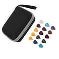 thumbnail image 4 of Guitar Pick Bag Set, Guitar Pick Holder Case Shock Proof Large Space  For Storage Black And Gray, 4 of 8