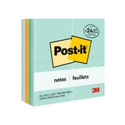 Post-it Notes Value Pack, 3 in x 3 in, Marseille Collection, 24 Pads