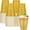 Gold, variant on 50  Disposable  Cups 12 Ounce Hot   Cups Hot  Drinking Cups  Disposable Cup for Wedding Birthday Party