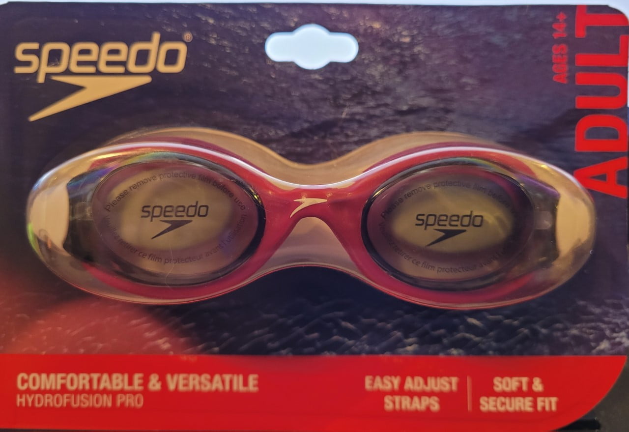 Speedo Adult Hydrofusion Swim Goggles Razzamataz/Steel