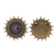 thumbnail image 1 of Zodiacal Spirit Pin de gancho de metal vintage con forma de sol Unbranded  M, 1 of 3