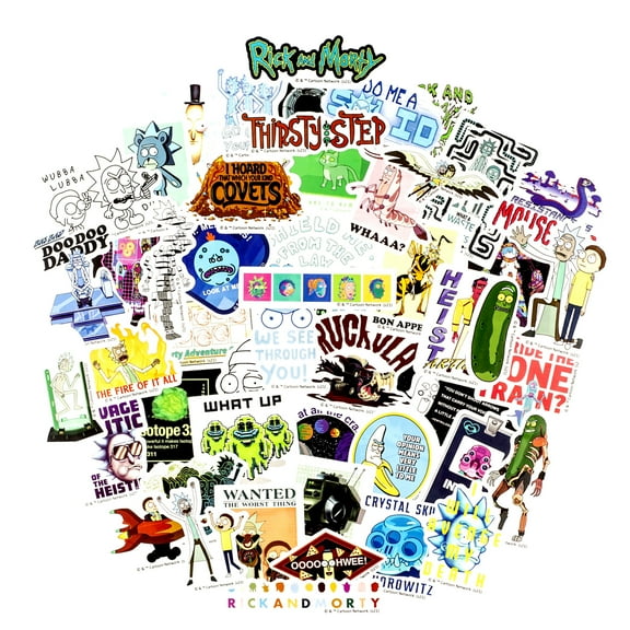 Conquest Journals Rick and Morty Wubba Lubba Dub Dub Vinyl Stickers