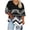 Black, variant on Shirts for Women 3/4 Sleeve Printed V-neck T-shirt Plus Size Loose Top Black,Womens Tops