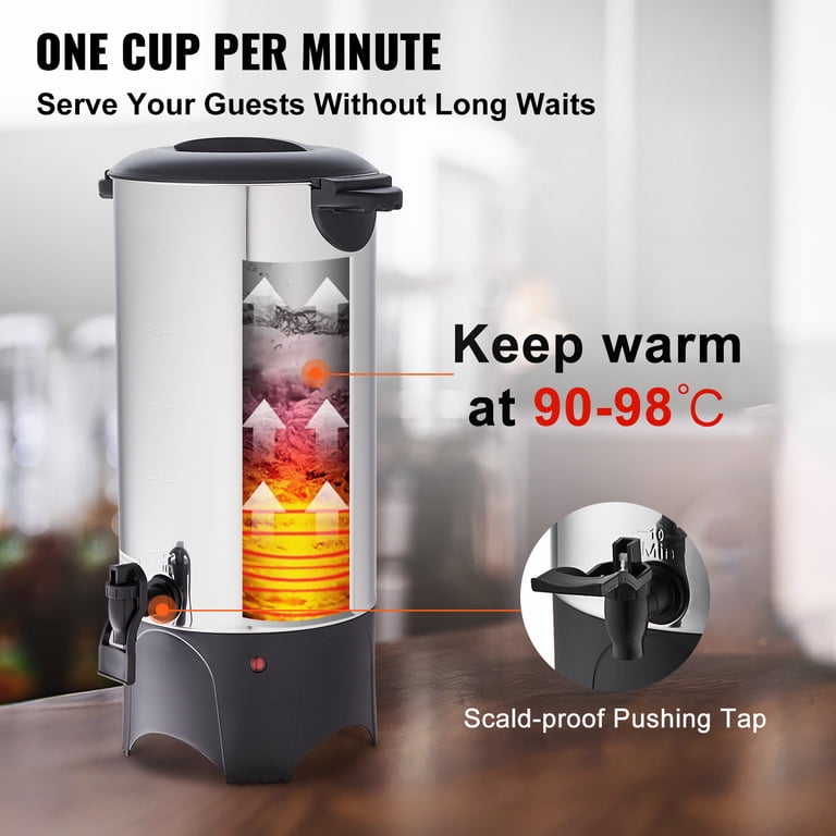 KFFKFF Stainless Steel Coffee Urn, 50-Cup photo 4