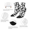 thumbnail image 3 of Bingfone Cute Cartoon Polar Bear Design Patterned Men's Women's Casual Cotton Socks, 3 of 5