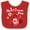 Red and White, variant on Inktastic My 1st Canada Day with Red and White Maple Leaves Boys or Girls Baby Bib