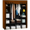 thumbnail image 1 of Ktaxon Non-Woven Fabric Portable Closet Organizer Storage with 14 Shelves, Brown, 1 of 7