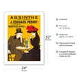 thumbnail image 2 of Absinthe Extra-Superior (Absinthe Extra-Supérieure) - J. Édouard Pernot Brand - Vintage Advertising Poster by Leonetto Cappiello c.1905 - Bamboo Fine Art 290gsm Paper Print (Unframed) 24x32in, 2 of 4