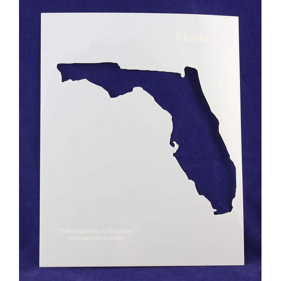 State of Florida Stencil 14 Mil 8" X 10" Painting /Crafts/ Templates