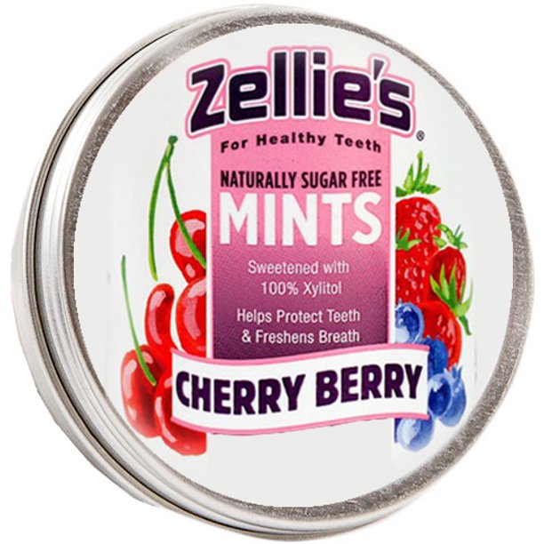 Zellies Kosher Xylitol Mints Cherry Berry 1 Pack