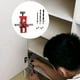thumbnail image 1 of Instalación de la puerta del gabinete Herramienta de posicionamiento de la herramienta de montaje ajustable aleación de aluminio portátil para sala de Rojo, 1 of 8