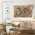 thumbnail image 5 of Elephant Stock Hemisphere Map Wall Art - Horizontal Canvas Wall Art - Living Room Wall Decor - Map Canvas - Beige And Blue Decor - 39" x 26", 5 of 8