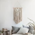 thumbnail image 4 of Naiovety Hermosos regalos blancos, tapiz colgante de pared de macramé para seres queridos, duradero y respetuoso con el medio ambiente Decoración del hogar, 4 of 6