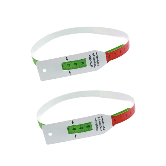 2 Piece Baby Head Measuring Tape Set Flexible Strong Design with Clear Marking for Precise Arm Circumference Body